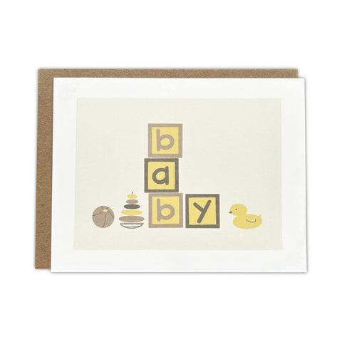 Baby Blocks Greeting Card