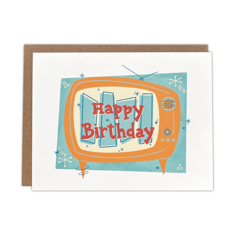 Birthday TV Greeting Card