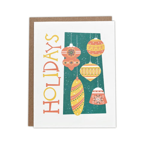 Holiday Ornaments Greeting Card