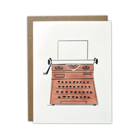 Typewriter Greeting Card