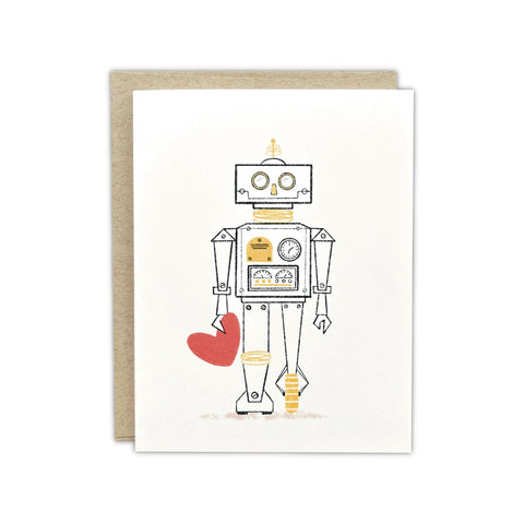 Valentine Robot Greeting Card