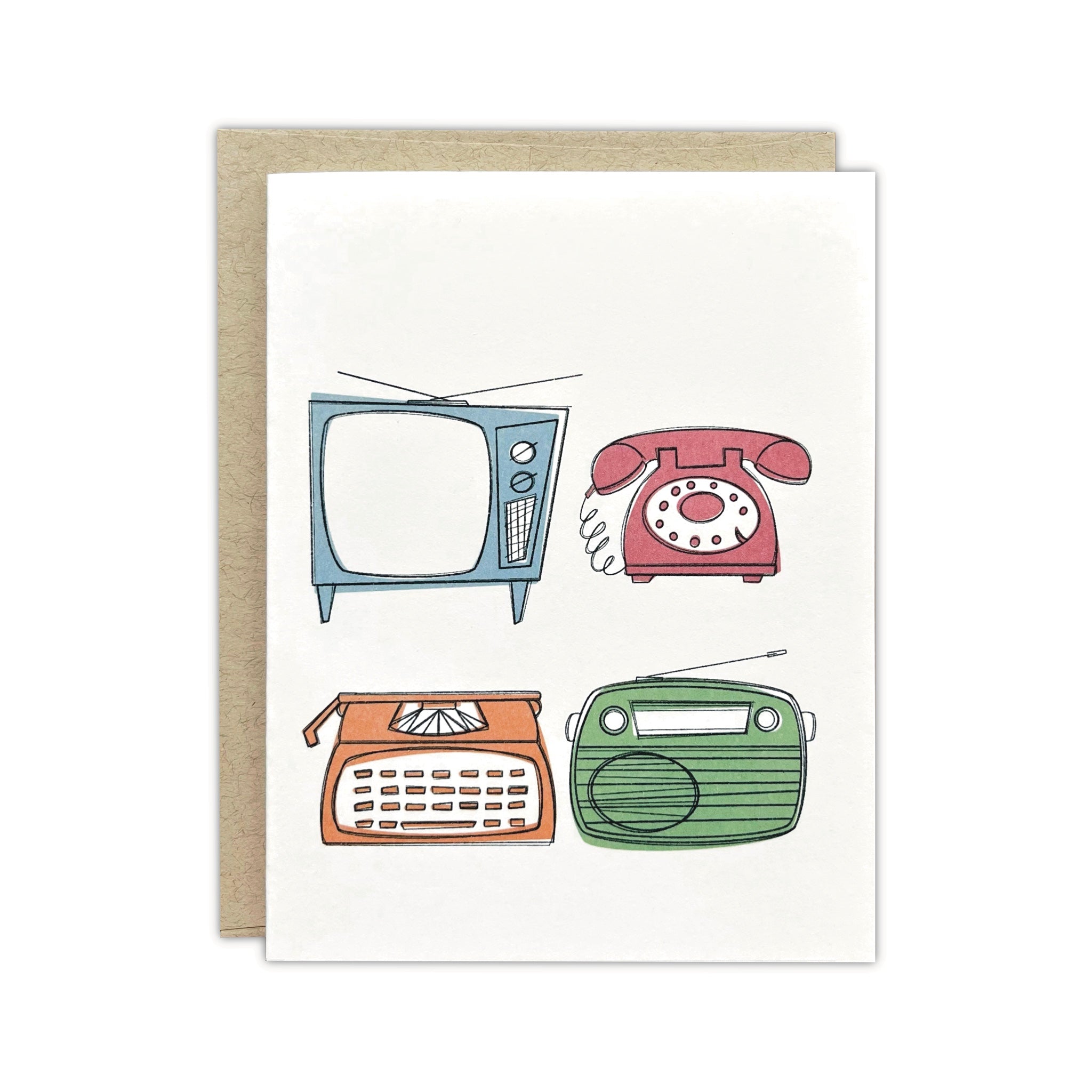Vintage Technology Greeting Card